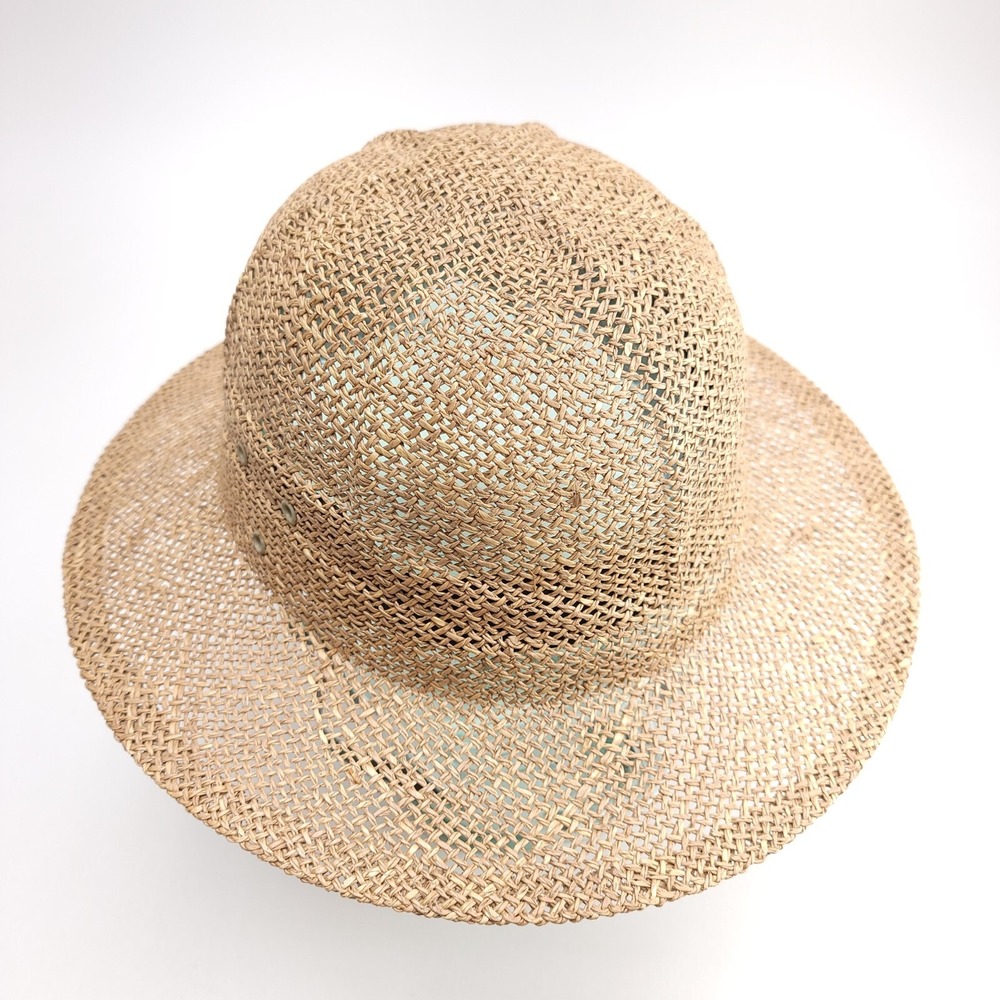 LL Bean Vtg Straw Hat Natural 2.5" Brim BOHO Sun Safari Adjustable Garden - Picture 8 of 13